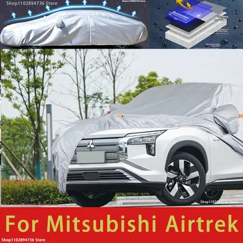 Для Mitsubishi Airtrek Наружная защита, полное покрытие автомобиля, Снежные чехлы, Солнцезащитный козырек, Водонепроницаемые пылезащитные внешние автомобильные аксессуары