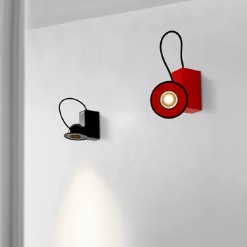 Итальянский Магнитный светильник Stilnovo Minibox Современная лампа для чтения в стиле ретро, рабочий стол в спальне, кабинет для чтения, гостиная, Дизайнерский настенный светильник