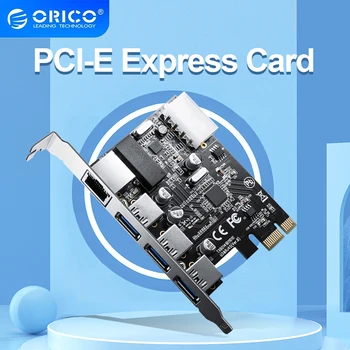 ORICO USB 3,0 PCI Express Карта расширения Type-c Порт Гигабитная Сетевая карта расширения Rj45 Комбинированная карта для Mac Windows Linux