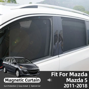 Для Mazda 5 Mazda5 CW 2011-2018 Магнитный Солнцезащитный Козырек Автомобильный Солнцезащитный Козырек Переднее Лобовое Стекло Шторы Летнее Окно Солнцезащитный Козырек Аксессуары