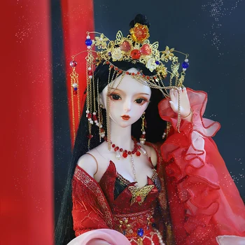Кукла DBS 1/3 BJD в стиле китайской невесты 62 см, высококачественная ручная кукла с шаровыми шарнирами, включая одежду и обувь