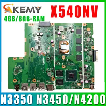 Материнская плата X540NV X540N D540NV F540NV A540NV R540NV X580NV Материнская плата для ноутбука N3350 N3450/N4200 920MX/V2G Оперативная память-4 ГБ/8 ГБ