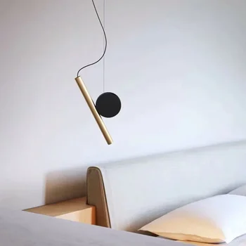 Минималистский скандинавский дзен креативный подвесной светильник прикроватный бар для спальни небольшой подвесной светильник