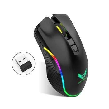 Беспроводная мышь 2,4 G с RGB-подсветкой Type-c, Интерфейс зарядки для планшета, ноутбука, ПК, мышь для геймеров, игровая мышь Mause
