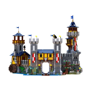 Строительные блоки MOC Ретро 31120 На День Рождения Warcraft Castle II Дворец Набор 3-в-1 Архитектурные Кирпичи Модель Игрушки Для Детей Подарки