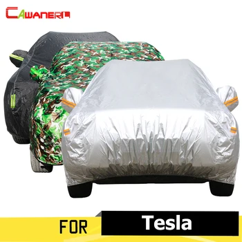 Cawanerl, полное покрытие автомобиля, защита от солнца, защита от ультрафиолета, Защита от снега и дождя, пылезащитный чехол, подходит для любой погоды! Для Tesla Model S X