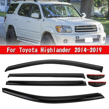Artudatech, комплект солнцезащитных козырьков для автомобильных окон, 6 шт. для Toyota Highlander 2014-2019, автомобильные аксессуары