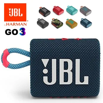 Оригинальный JBL Original Go 3 Портативный динамик Bluetooth Мощные басовые сабвуферы Мини Беспроводной динамик Режим стереозвука JBL GO3