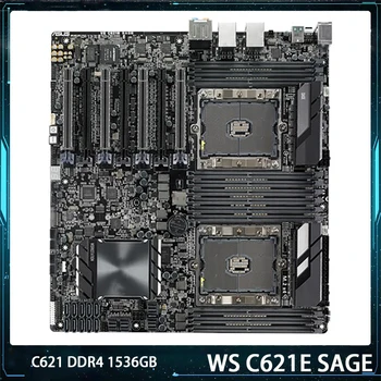 Материнская плата для рабочей станции Asus WS C621E SAGE C621 12 x DIMM DDR4 1536GB