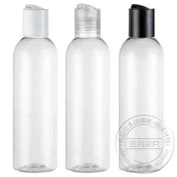 Емкость 200 мл 200 шт./лот прозрачные пластиковые крышки Chiaki, пластиковые бутылки для домашних животных, косметические бутылки