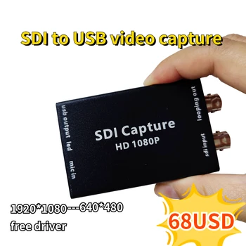 SDI Карта видеозахвата USB 3,0 USB2.0 BNC для видеомагнитофона DVD-видеокамеры, записывающей прямую трансляцию, Мини-конвертер