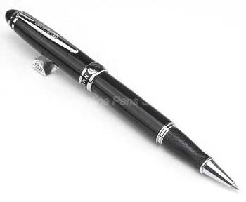 Duke 606 Черно-серебристая Металлическая шариковая ручка с Роликом Профессиональная ручка для Письма DRP002