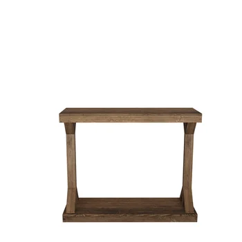 Консольный стол для Прихожей в деревенском стиле из колючего Дерева, прочный и долговечный, Коричневый, 10,50x35,50x28,00 дюймов