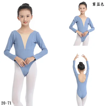 Детская танцевальная одежда для девочек, Весенне-осенняя одежда для дошкольного обучения с длинными рукавами, Китайская танцевальная балетная юбка