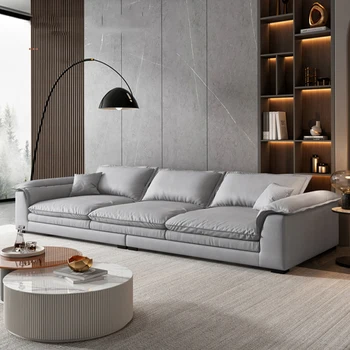 Итальянский минималистичный диван 3-местный Xxl, Роскошный Дизайнерский диван для Банкета, Уникальное Необычное Кресло, Мягкое Канапе, Мебель для спальни