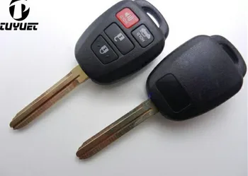 10шт 3 + 1 Кнопки дистанционного ключа для 2012 Toyota Camry TOY43 Blade